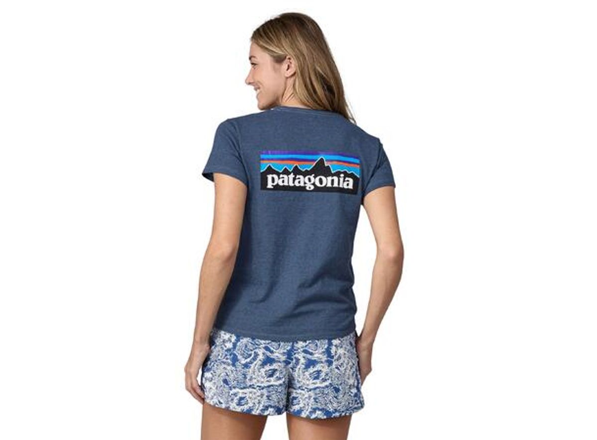 Patagonia W P-6 Logo Responsibili-Tee utility blue