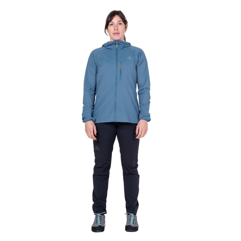 Mountain Equipment Aerofoil Hooded Jacket W's stellar blue