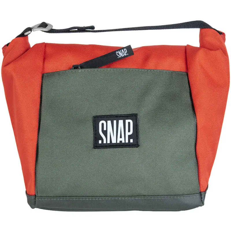 Snap Big Chalk Bag TPU grenadine & dark khaki