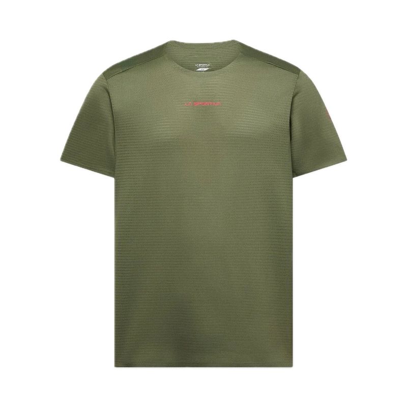 La Sportiva Pure T-Shirt M's cypress/mountain red