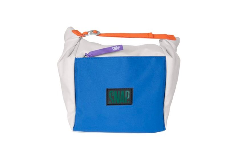 Snap Big Chalk Bag Fleece chalk & deep water