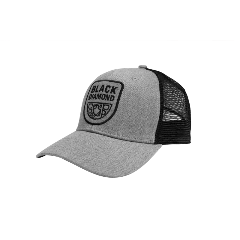 Black Diamond Trucker Hat heathered aluminum black
