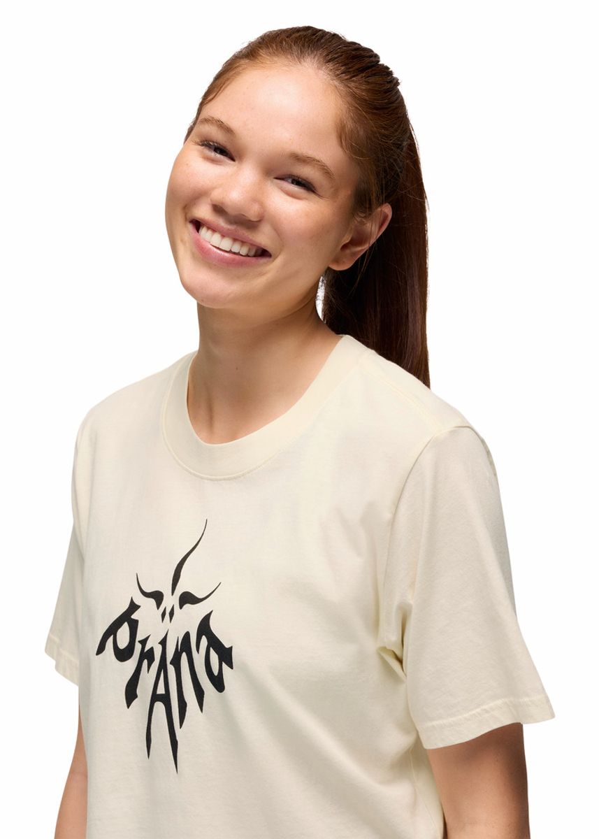 PrAna W's Heritage Graphic Crop Tee canvas