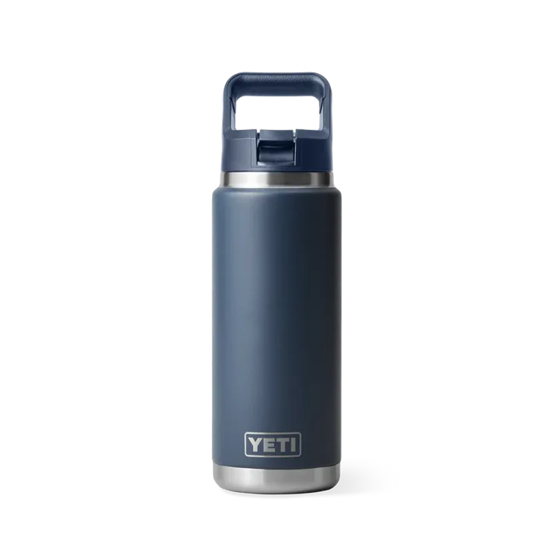 Yeti Rambler 260z Bottle w/Straw Cap navy (769ml)