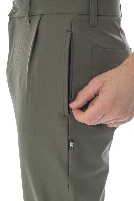 Snap M Wide Pants dark khaki