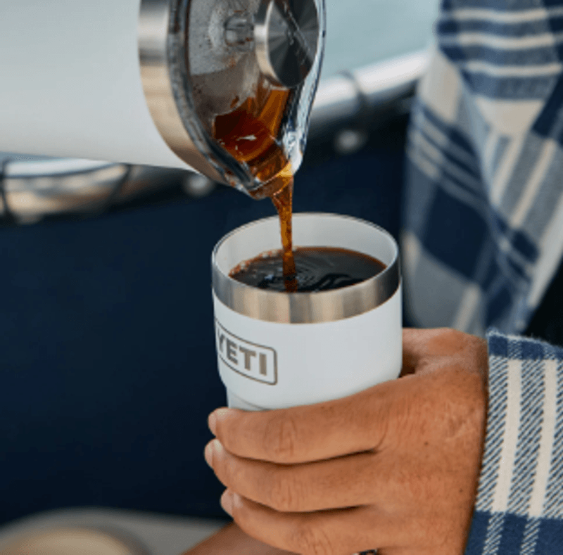 Yeti Rambler 8 oz Stackable Cup black forrest green (236ml)