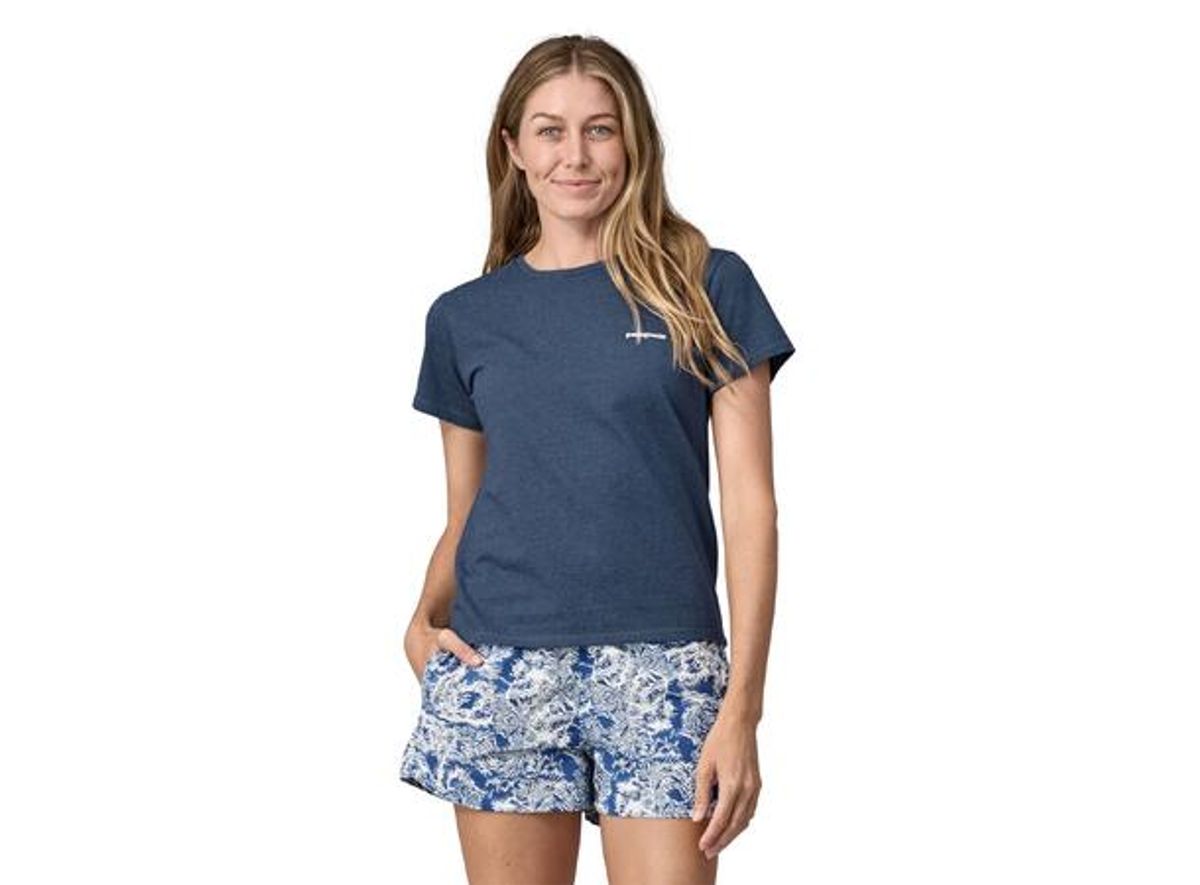 Patagonia W P-6 Logo Responsibili-Tee utility blue
