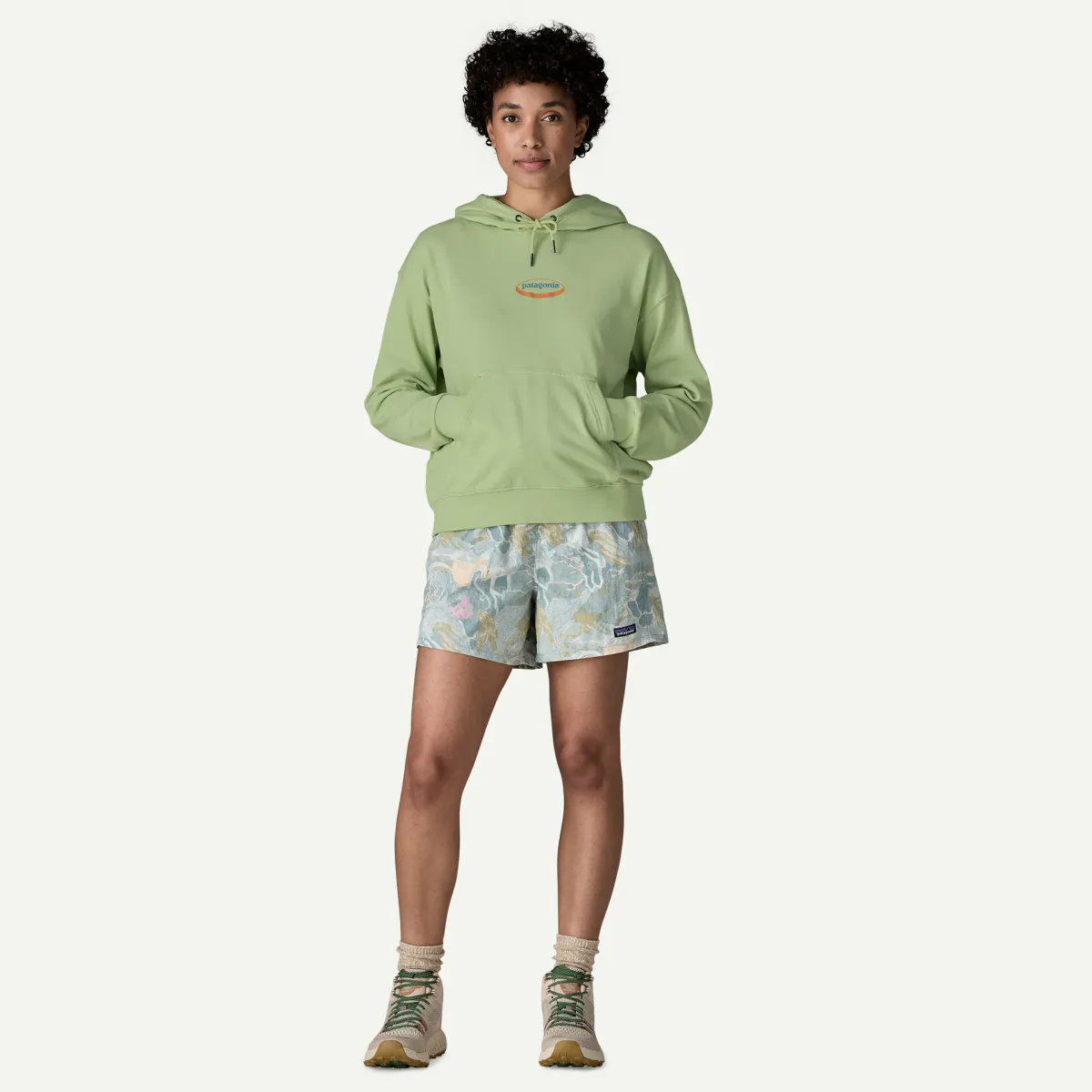 Patagonia 95 Oval Logo Daily Hoody W's  quiet violet: sunshine