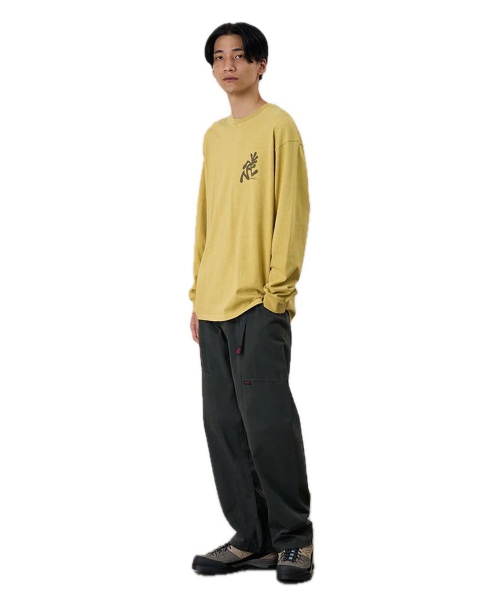 Gramicci Running Man L/S Tee Pigment Dyed sulphur pigment