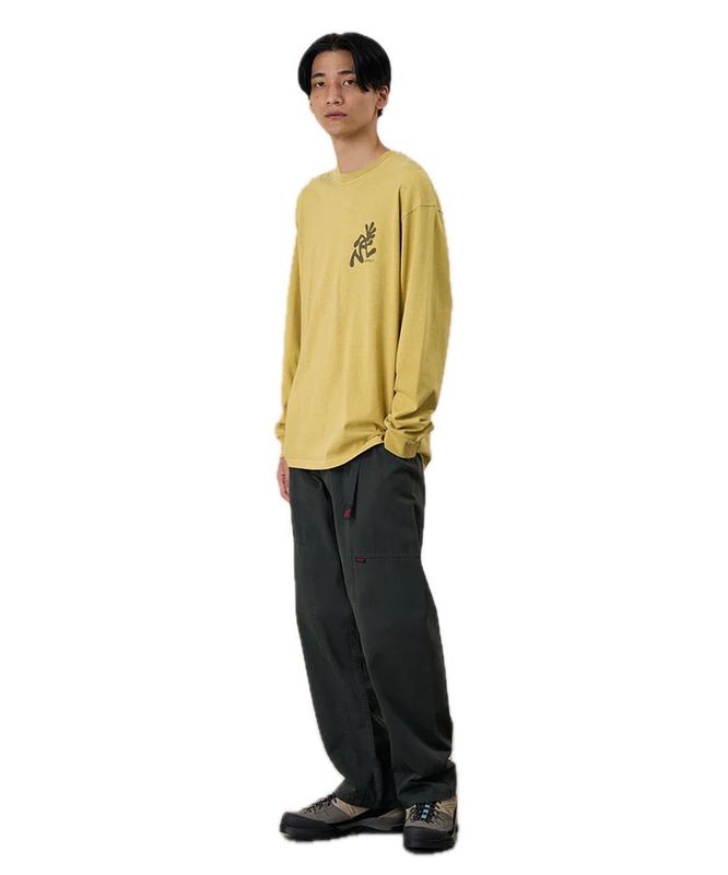 Gramicci Running Man L/S Tee Pigment Dyed sulphur pigment