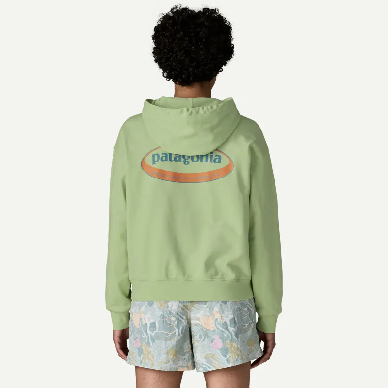 Patagonia 95 Oval Logo Daily Hoody W's  quiet violet: sunshine