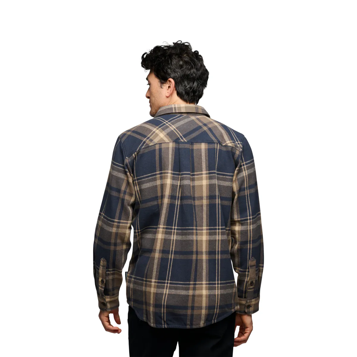 Black Diamond M Project Flannel charcoal-walnut plaid
