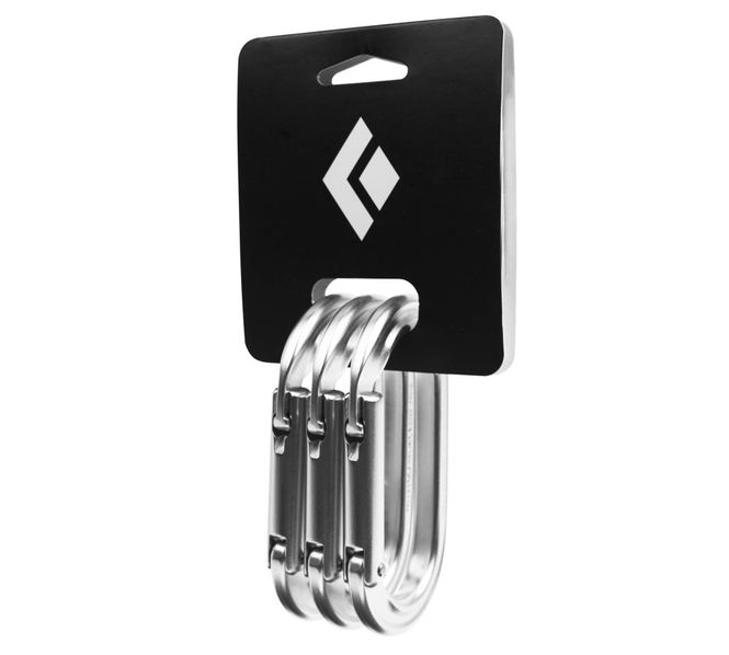 Hovedbilde Black Diamond Oval Keylock carabiner 3-pack