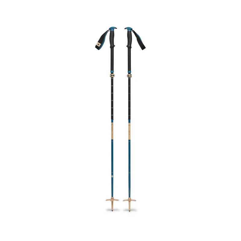 Black Diamond Traverse Compactor Ski Poles creek blue