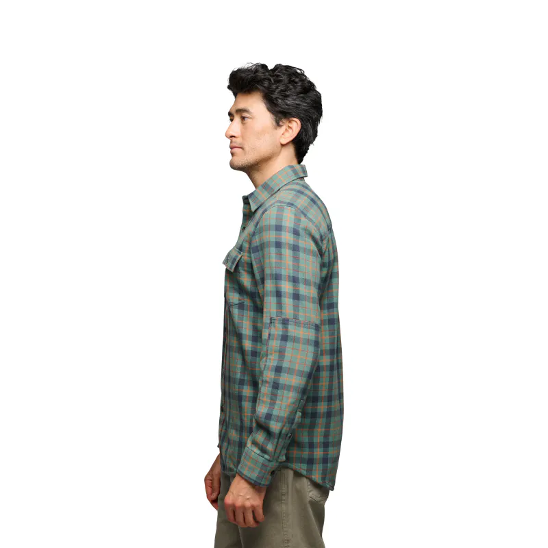 Black Diamond M Project Twill Long Sleeve Shirt laurel green-charcoal