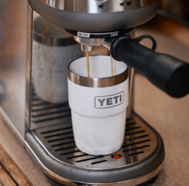 Yeti Rambler 8 oz Stackable Cup black forrest green (236ml)