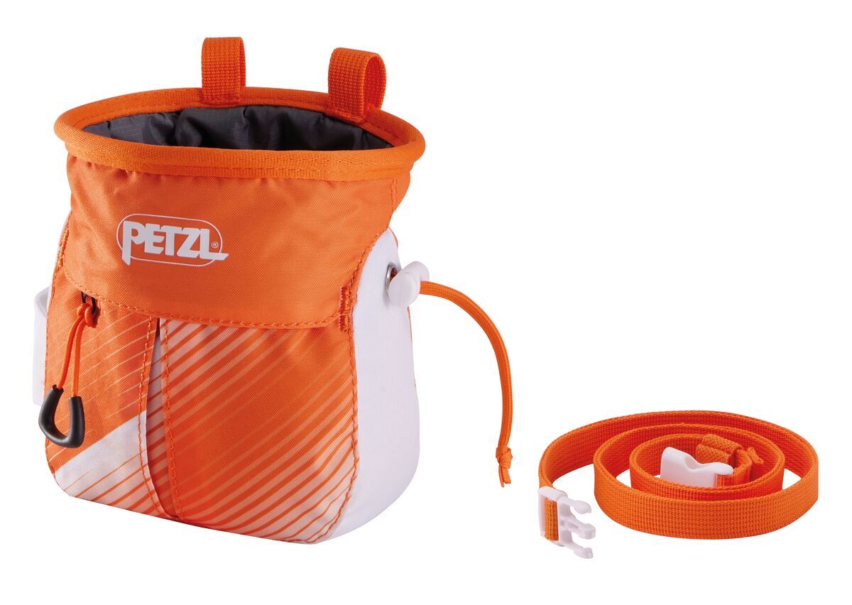 Petzl Sakapoche Chalk Bag orange/white