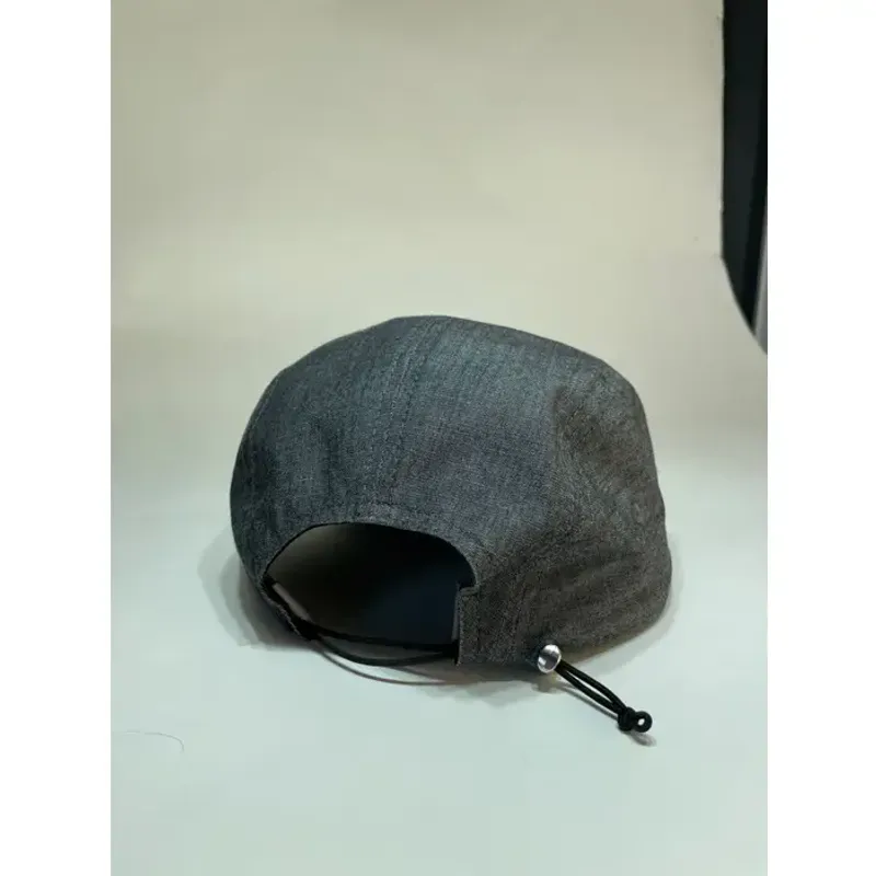 Snap 5 Panel Cap black denim