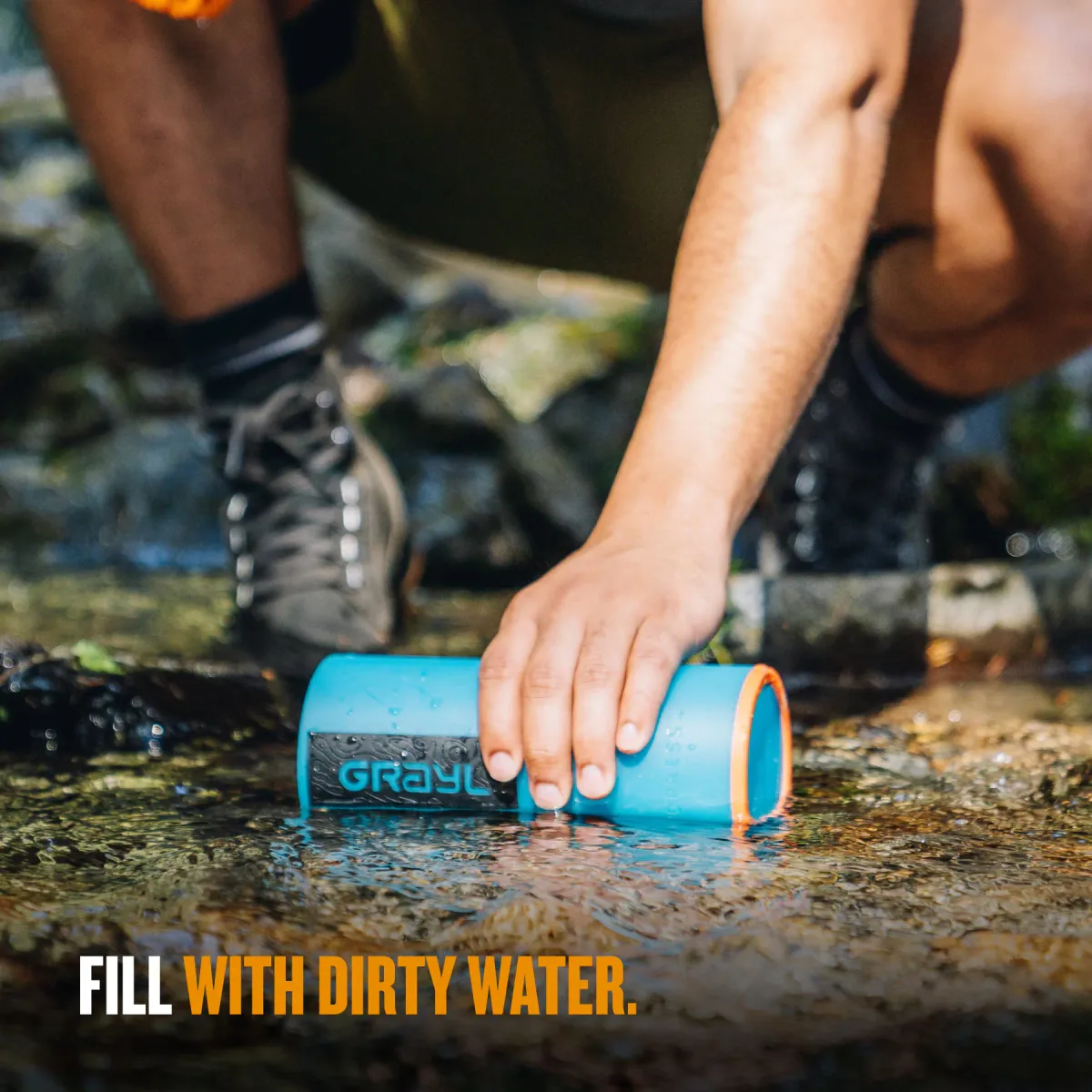 Grayl GeoPress® Purifier Bottle 710ml bali blue